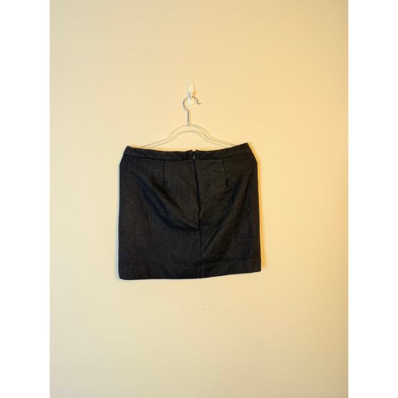 J.Crew Wool Blend Herringbone Mini Skirt Size 8 - Picture 5 of 6